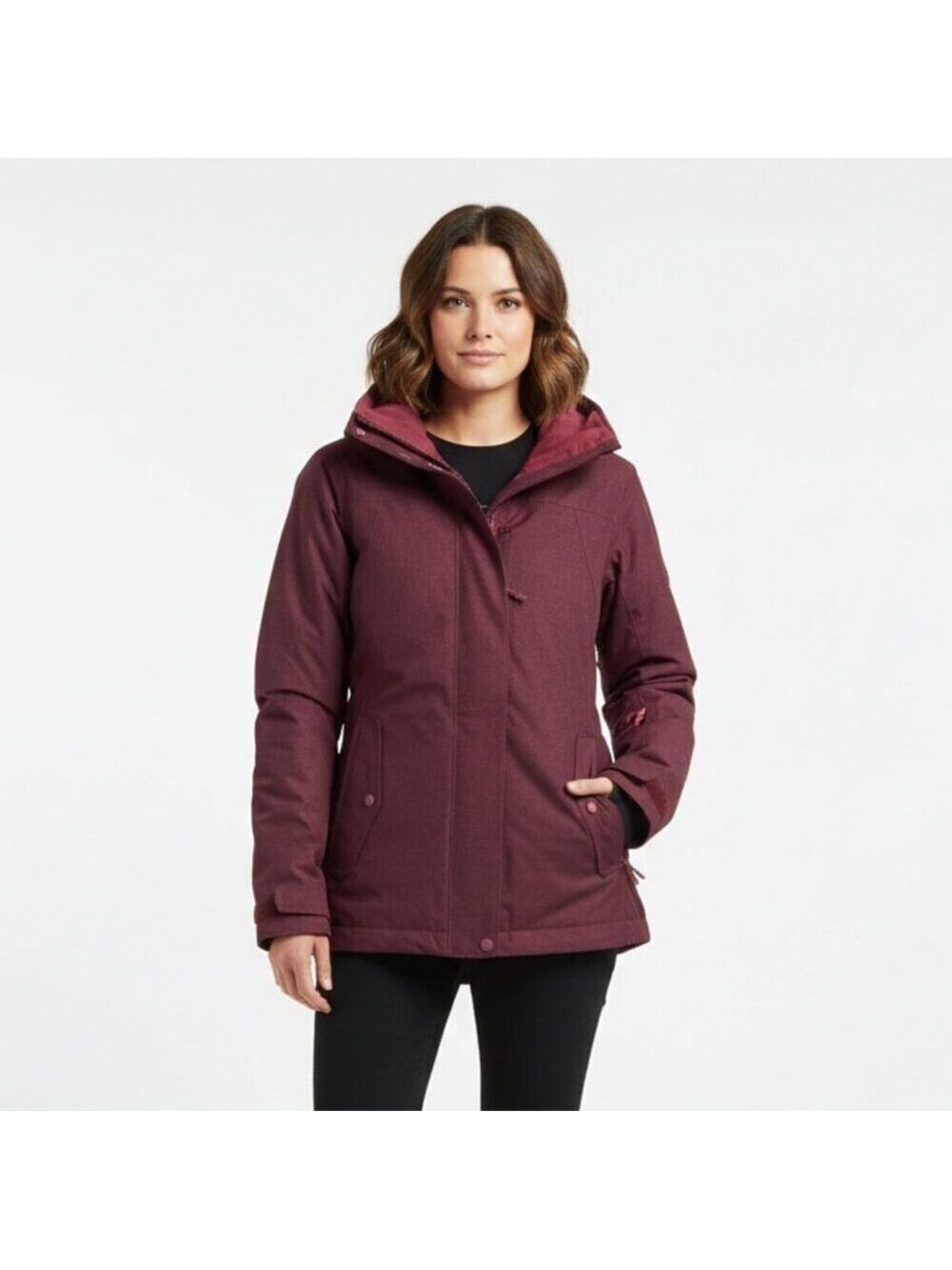 Burton Jet Set Maroon Snowboard Ski Jacket DRYRIDE ThermacoreEco Small 0401